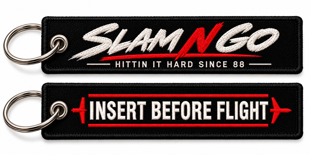 Insert Before Flight Key Chain