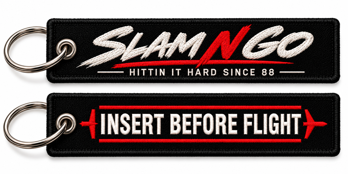Insert Before Flight Key Chain