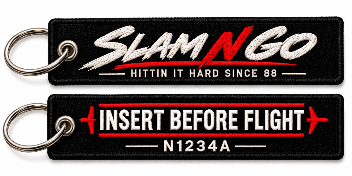 Insert Before Flight Key Chain
